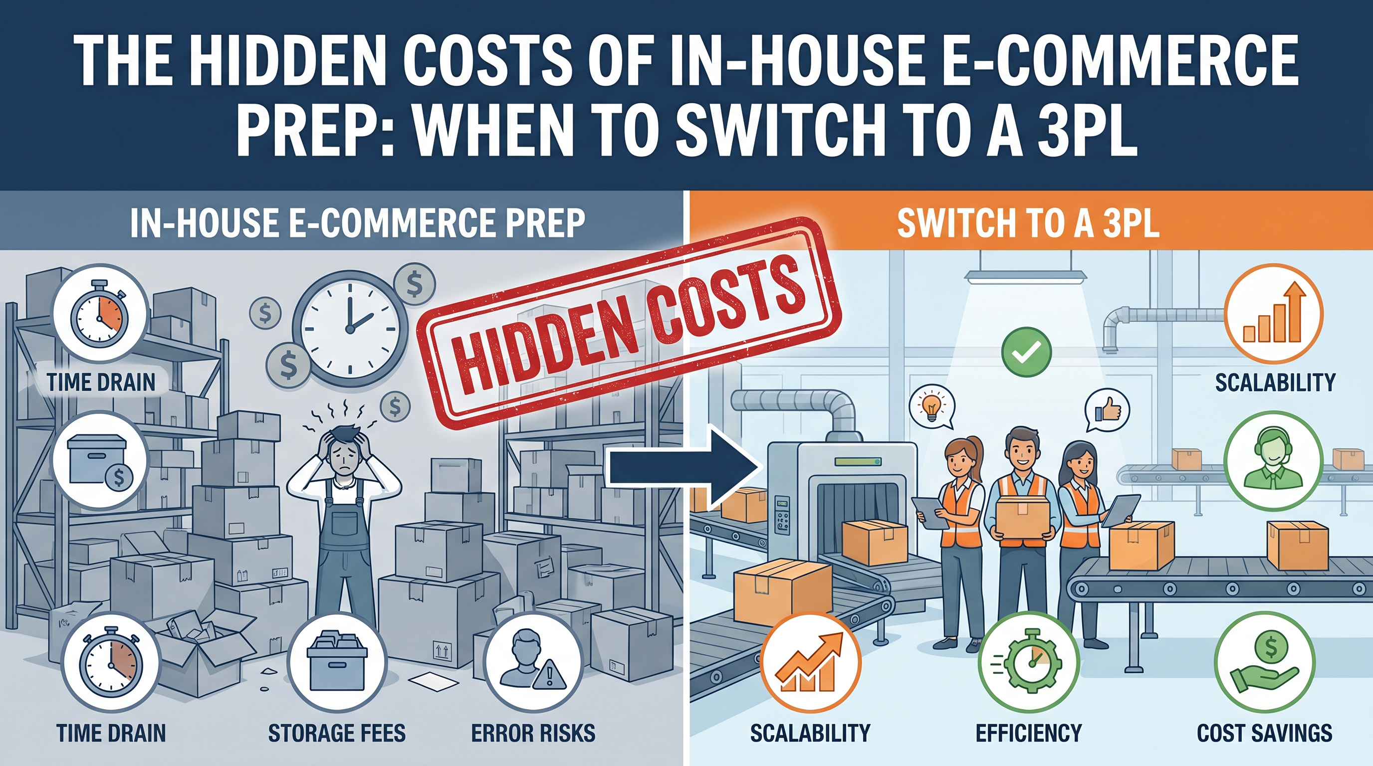 The Hidden Costs of In-House E-Commerce Prep: When to Switch to a 3PL
